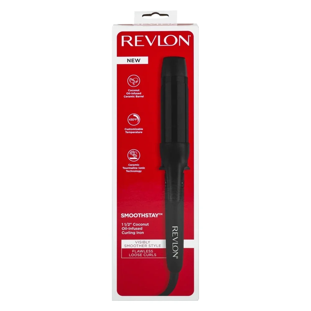 Revlon Smoothstay Coconut Oil Infused Curling Iron 1 1/2
